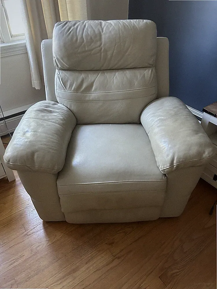 Oversized Leather Power Recliner
